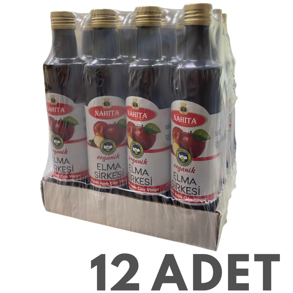 Organik Elma Sirkesi 12 Adet