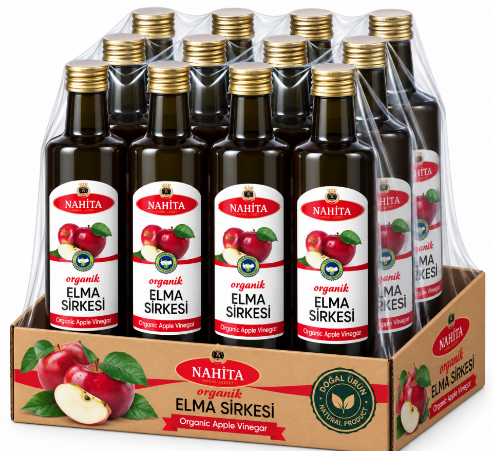 Organik Elma Sirkesi 12 Adet