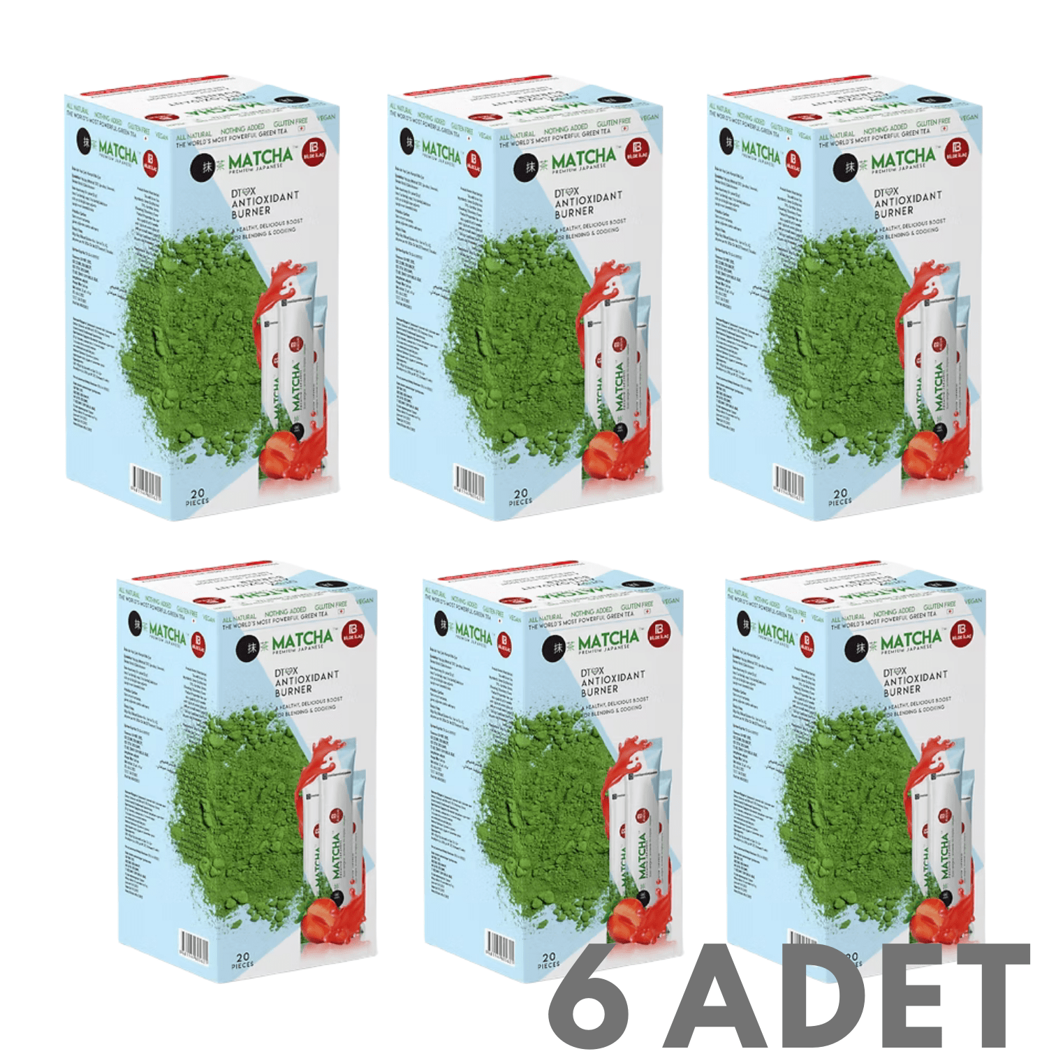 Matcha Japanese Çilek Aromalı Yeşilçay 20'li  6 Adet