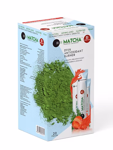 Matcha Japanese Çilek Aromalı Yeşilçay 20'li  6 Adet