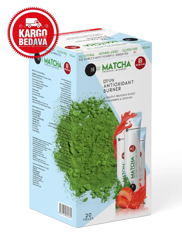 Matcha Japanese Çilek Aromalı Yeşilçay 20'li