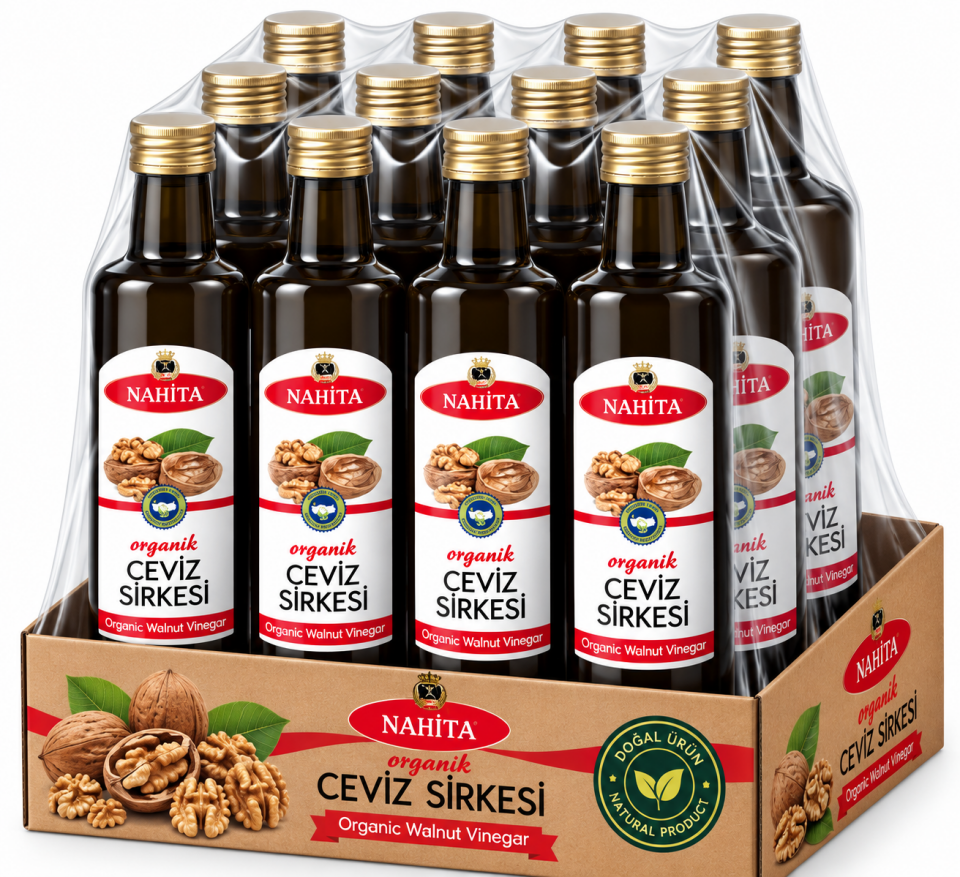 Organik Ceviz Sirkesi 12 Adet