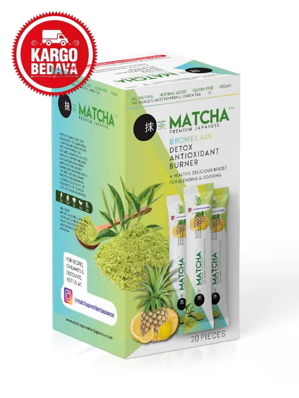 Bromelain, Limon Aromalı Detoks Form Çayı 20, 1 KUTU(Box