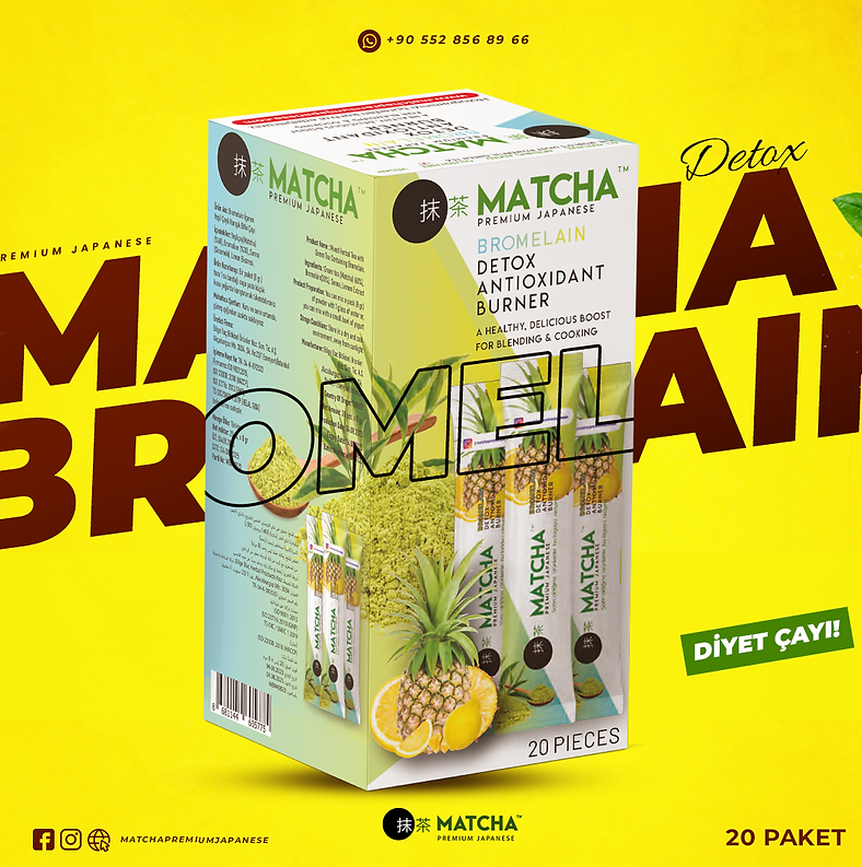 Bromelain, Limon Aromalı Detoks Form Çayı 20, 1 KUTU(Box