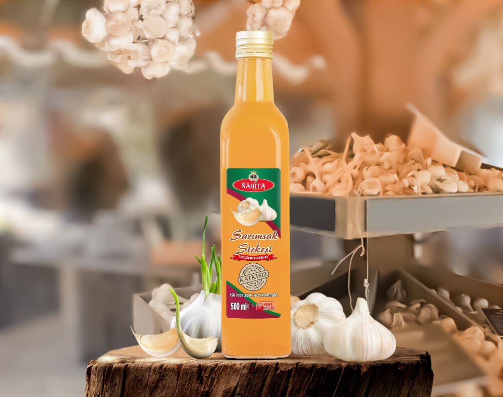 Doğal Katkısız Sarımsak Sirkesi 12 Adet
