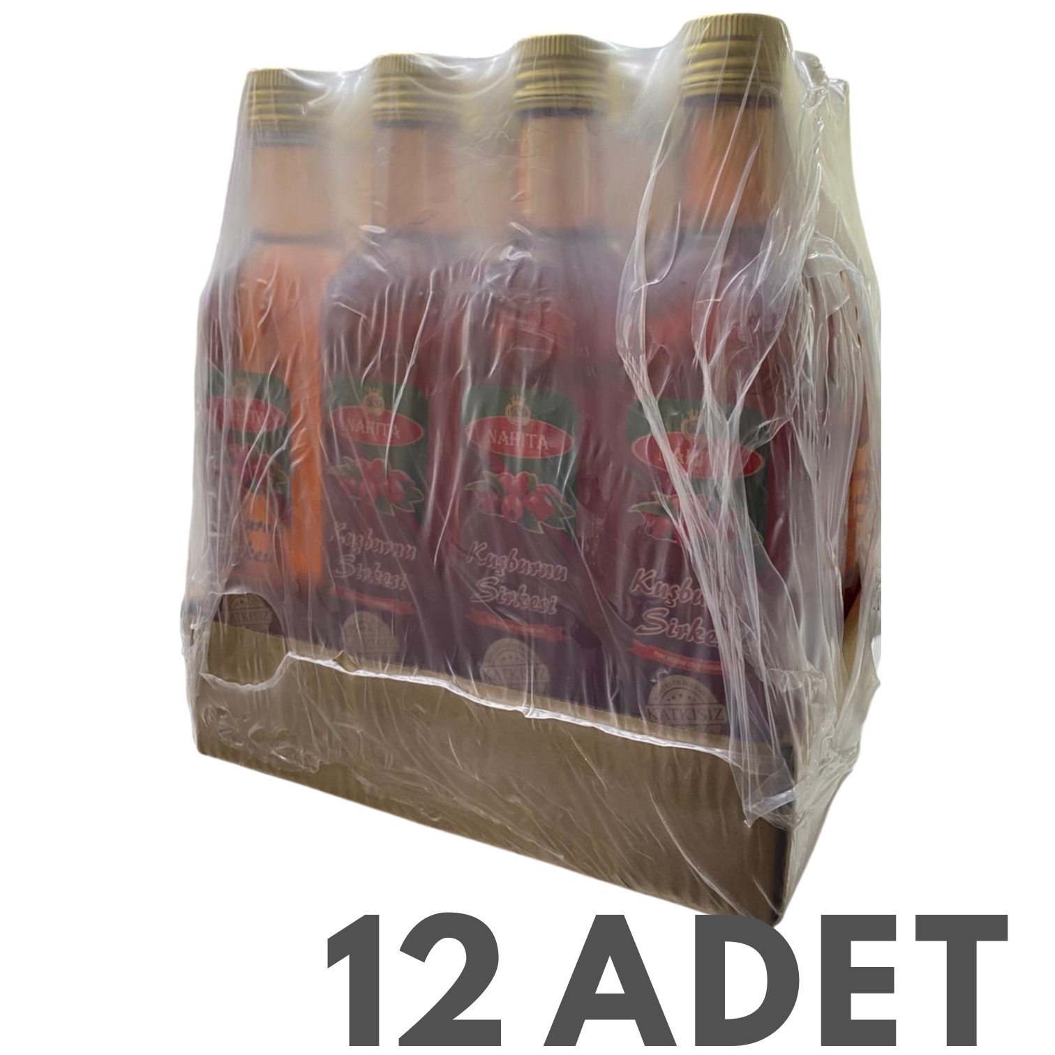 Doğal Katkısız Kuşburnu Sirkesi 12 Adet