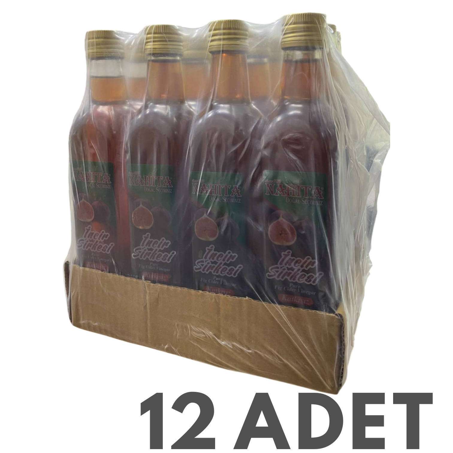 Doğal Katkısız İncir Sirkesi 12 Adet