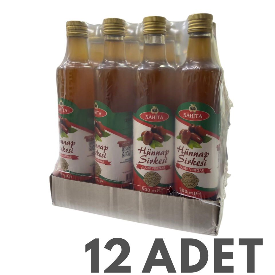 Doğal Katkısız Hünnap Sirkesi 12 Adet
