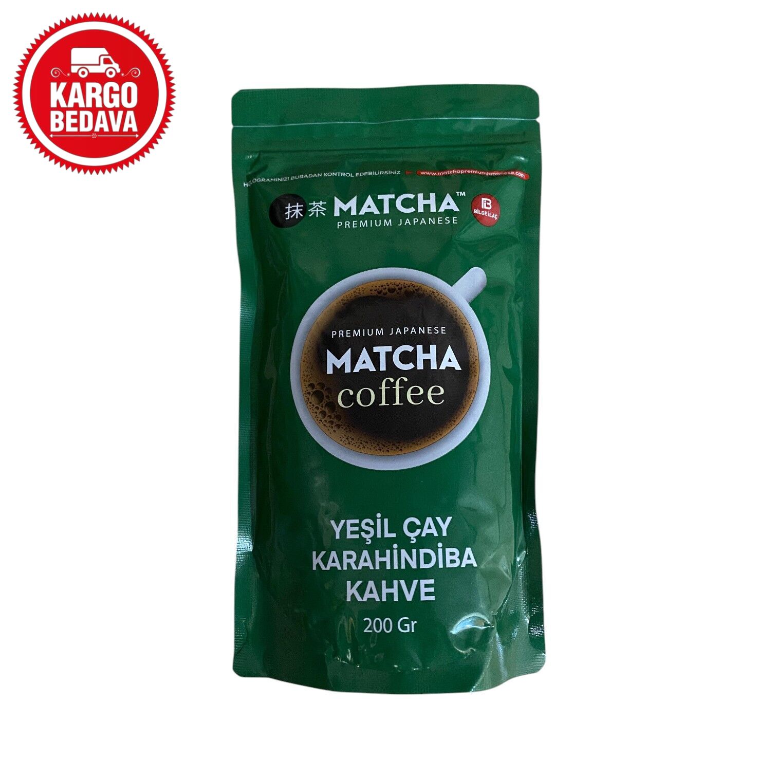 Matcha Detox Coffee 200gr / 1 Kutu (1 Box) X12