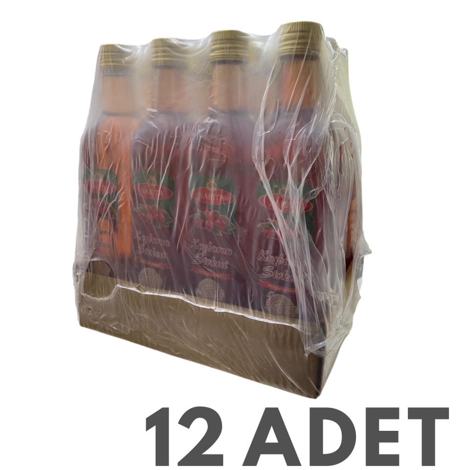 Doğal Katkısız Gilaburu Sirkesi 12 Adet