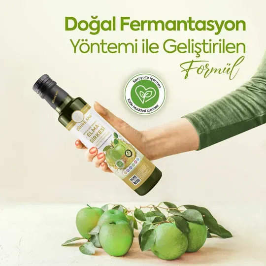 Zühre Ana Sandaloz Sakızlı Elma Sirkesi Doğal Fermantasyon  Net Miktar: 500ml X12