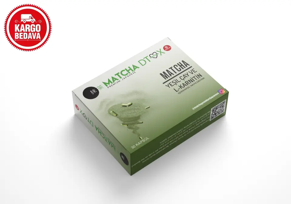 Matcha Japanese L-Carnitine Yeşil Çay 30 Kapsül