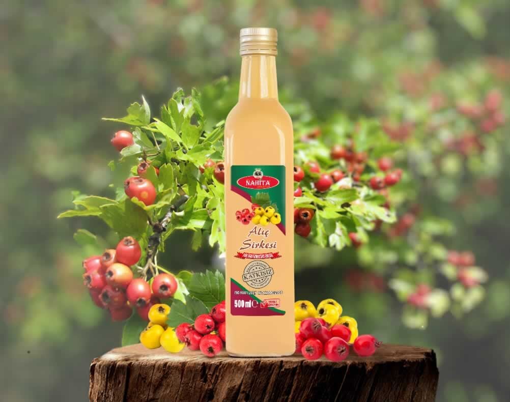 Toptan Doğal Katkısız Alıç Sirkesi X12 Adet