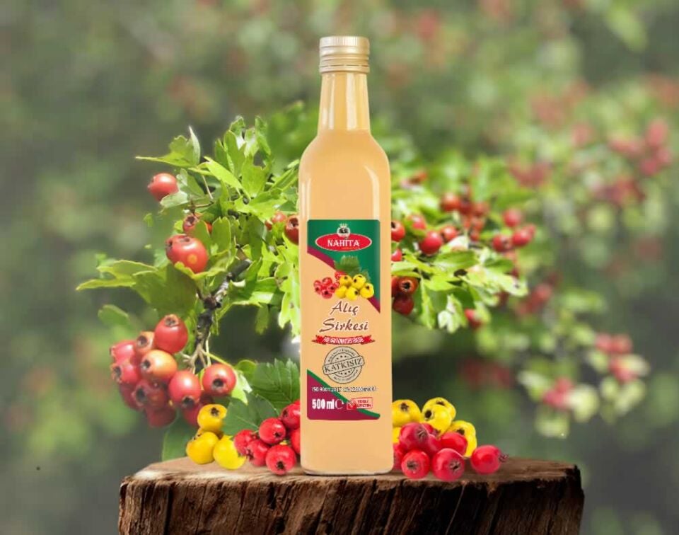 Toptan Doğal Katkısız Alıç Sirkesi X12 Adet