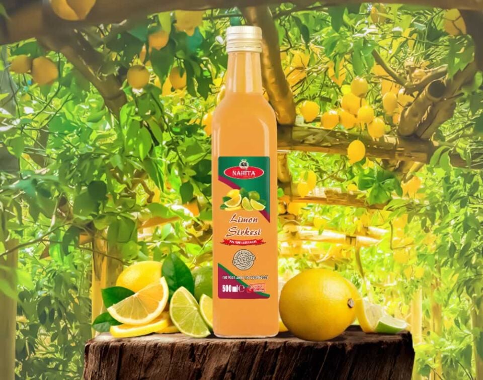 Doğal Katkısız Limon Sirkesi 12 Adet