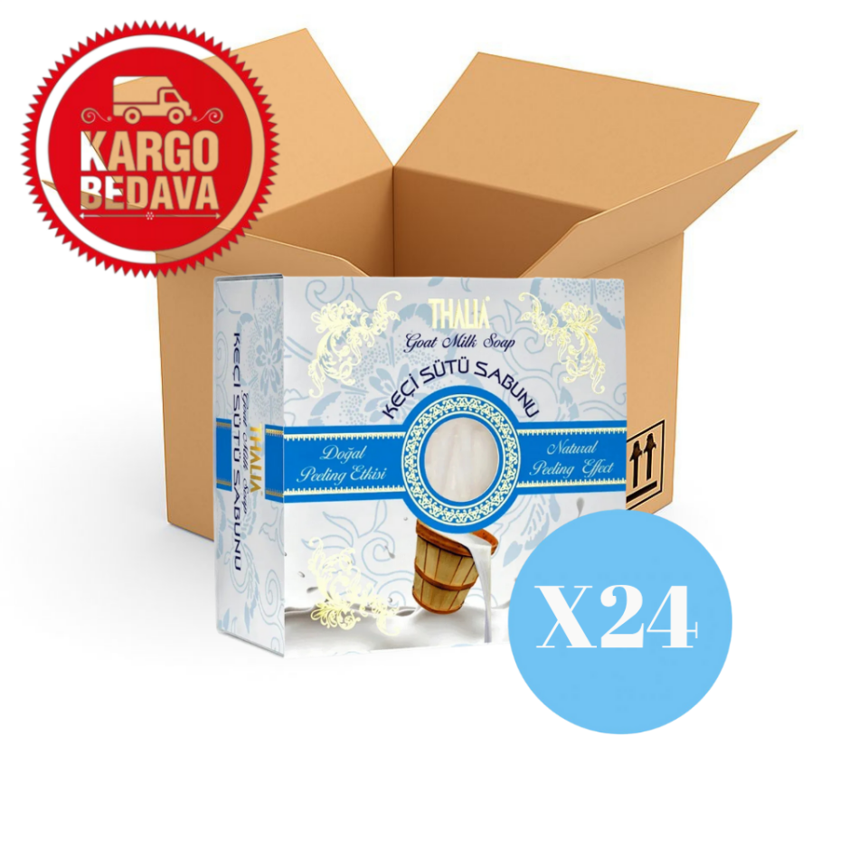 THALIA Peeling Etkili Keçi Sütü Doğal Katı Sabun 150 gr X24