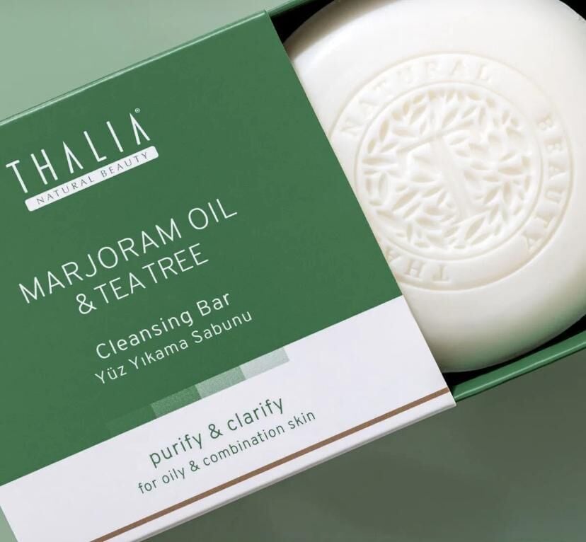 Thalia Akne Gidermeye & Gözenek Sıkılaştırmaya Yardımcı Marjoram Doğal Katı Sabun 120 gr X12