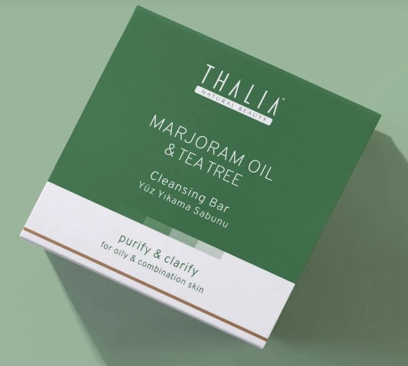 Thalia Akne Gidermeye & Gözenek Sıkılaştırmaya Yardımcı Marjoram Doğal Katı Sabun 120 gr X12