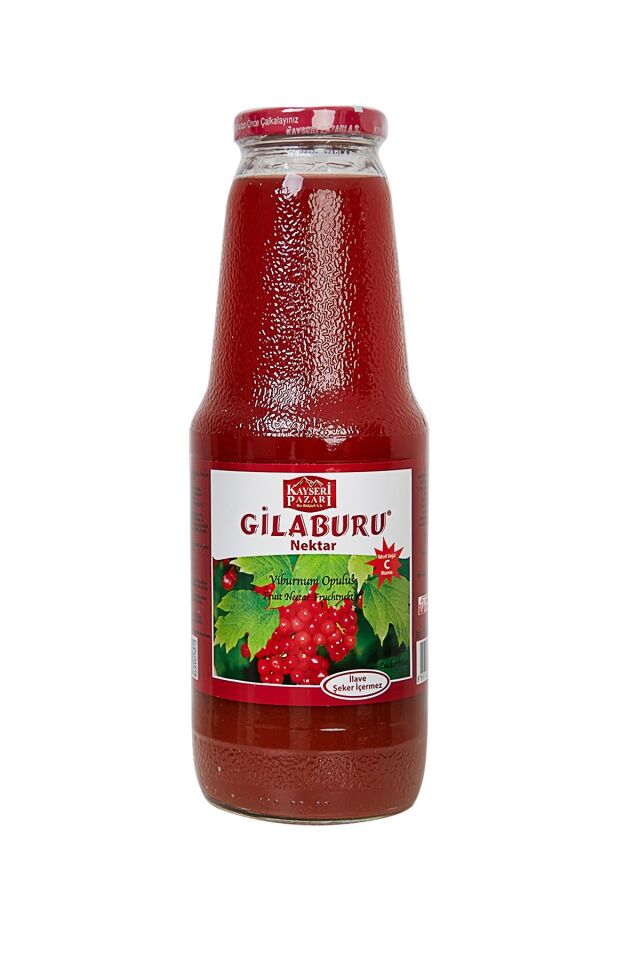 Kayseri Pazarı Gilaburu Suyu Şeker İlavesiz 1000ml 12Adet