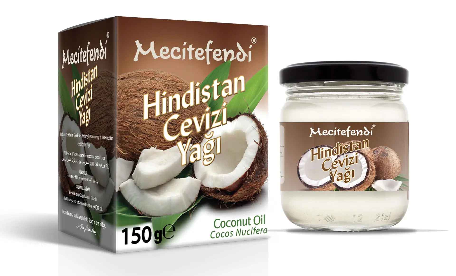 Toptan  Mecitefendi Hindistan Cevizi Yağı 150gr 1Adet