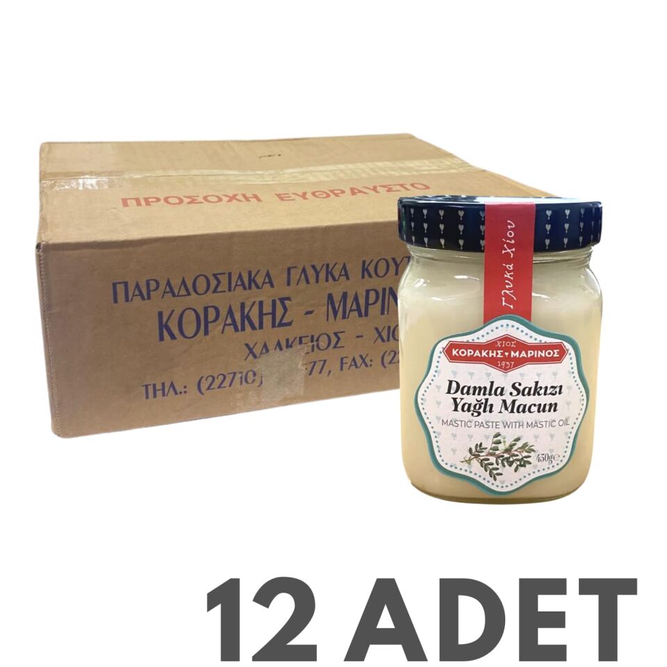 Korakis D.D.Sakızlı Macun 450 gr.  12 Adet