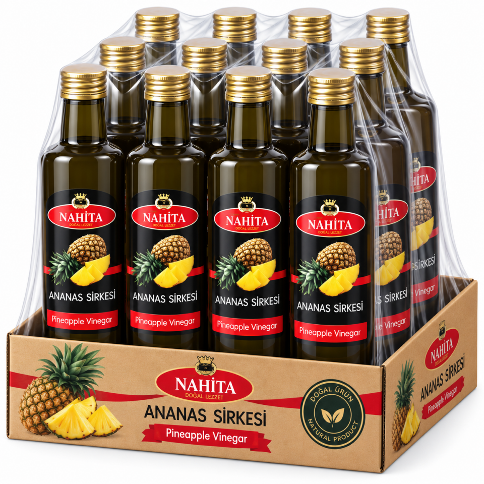 Nahita Organik Ananas Sirkesi 500ml 12 Adet