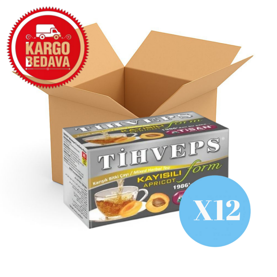 Tihveps Kayısı Aromalı Form Çayı 20 Süzen Poşet