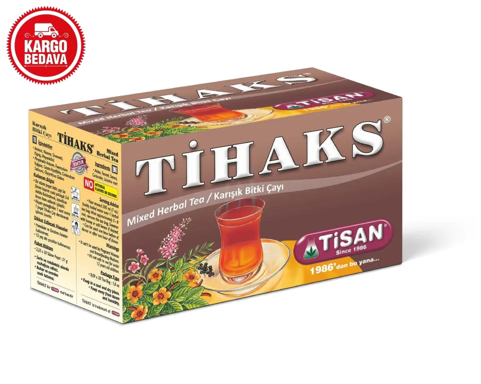 Tihaks Karışık Bitki Çayı 20 Süzen Poşet X12