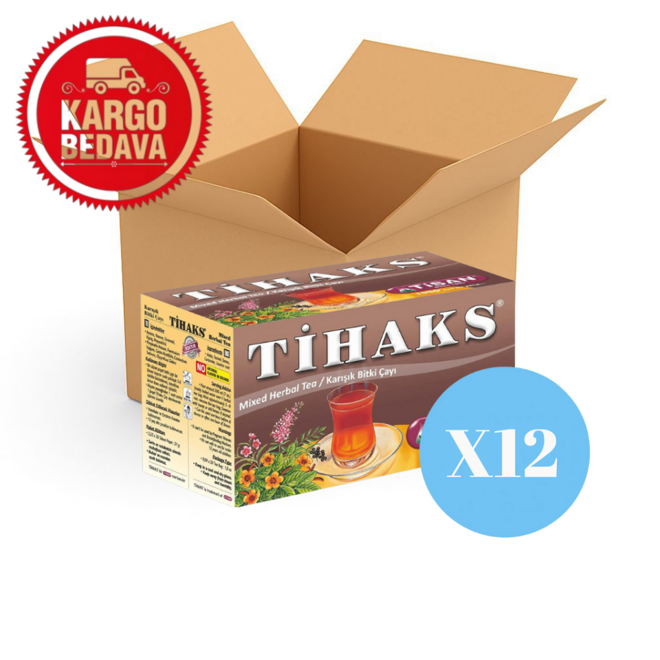Tihaks Karışık Bitki Çayı 20 Süzen Poşet X12
